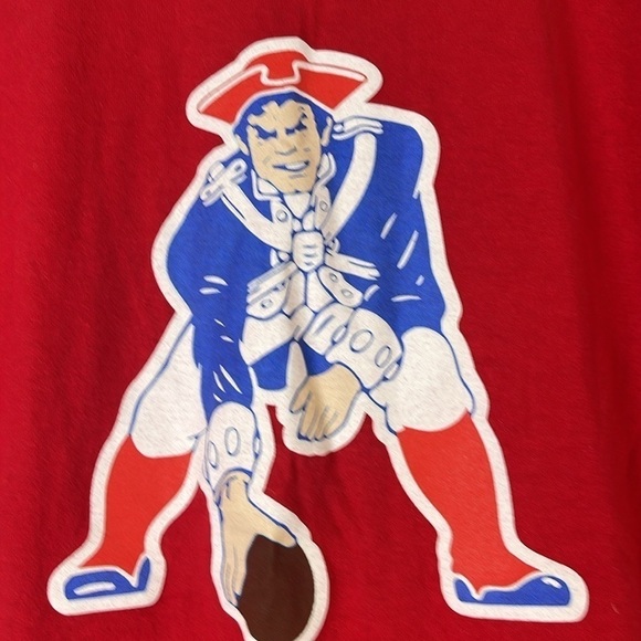 Men's Nike Heather Maroon New England Patriots Rewind Logo Tri-Blend T-Shirt - Picture 3 of 7
